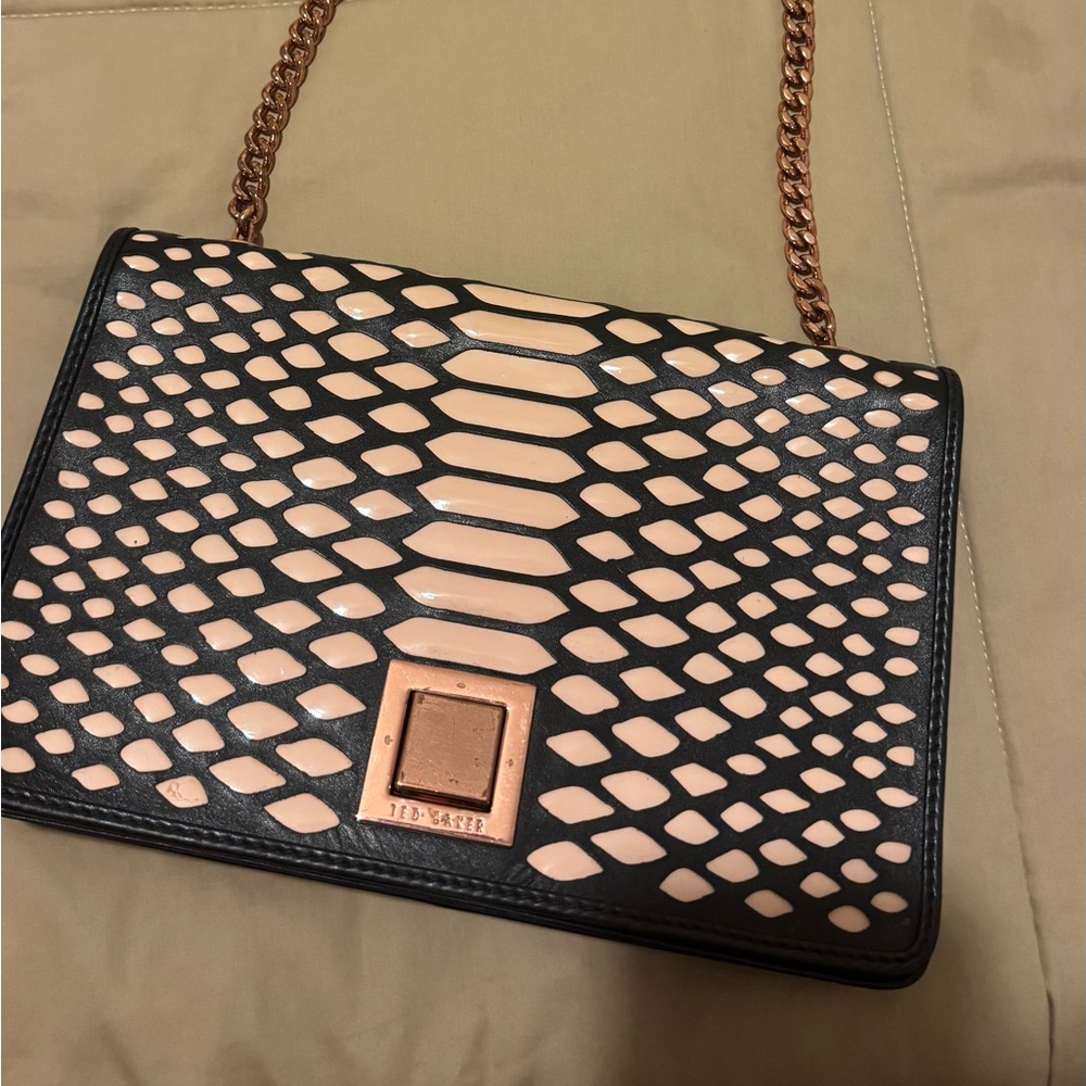 Ted Baker London Black and Pink Shoulder Bag